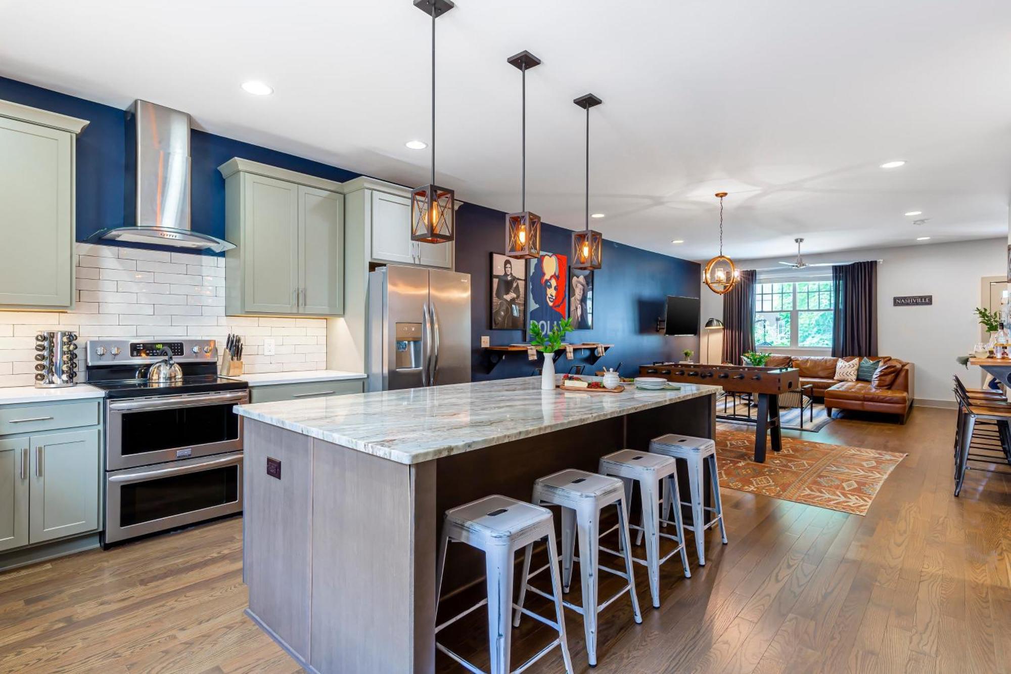 Waverly By Avantstay Nashville-Inspired Townhome W Luxury Kitchen Pool Table מראה חיצוני תמונה